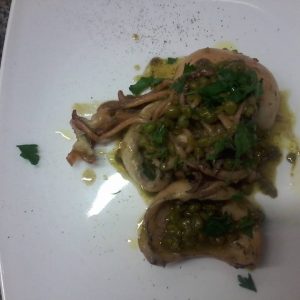 seppie con piselli prezzemolo e pepe